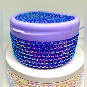 Bedazzled Rhinestone Denture Bath Case